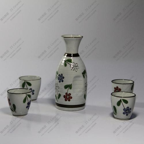 日式酒具五件套 日本和风/日本料理/陶瓷礼品/家居用品/餐馆用品